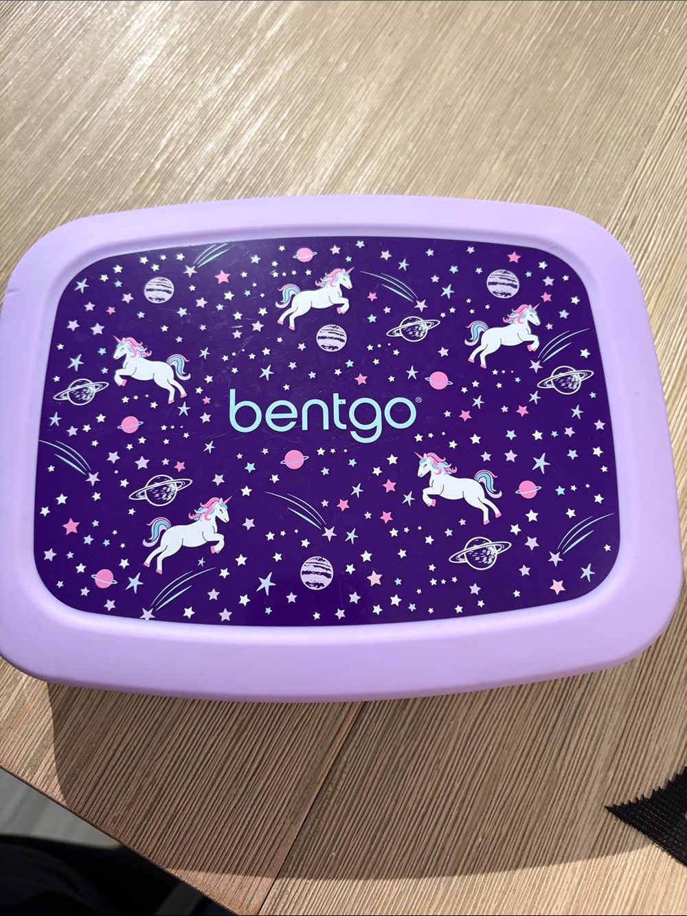 Kids BENTGO lunchbox - Purple Unicorn Design